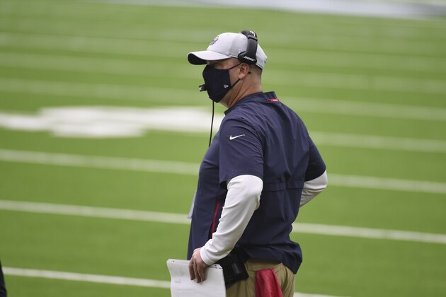 Houston Texans head coach Bill O'Brien during an NFL football game Minnesota Vikings, Sunday, Oct. 4, 2020, in Houston. (AP Photo/Eric Christian Smith) Houston Texans head coach Bill O'Brien during an NFL football game Minnesota Vikings, Sunday, Oct. 4, 2020, in Houston. (AP Photo/Eric Christian Smith)