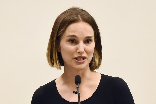 FILE - In this March 2, 2020, file photo, actress Natalie Portman speaks at the launch of the Fifth Annual Make March Matter fundraising campaign for Children's Hospital Los Angeles, in Los Angeles. Natalie Portman and venture capitalist Kara Nortman lead a group that will bring a National Women's Soccer League team to the Los Angeles area in 2022.  The team, tentatively named Angel City FC, will bring the league to 11 teams. (AP Photo/Chris Pizzello, File)