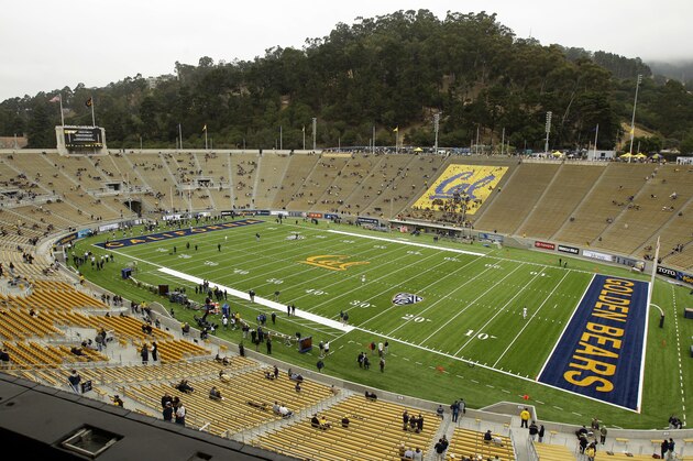 Fans enter the newly retro-fitted Memorial Stadium for the Nevada-California NCAA college football game Saturday, Sept. 1, 2012, in Berkeley, Calif. (AP Photo/Ben Margot) Fans enter the newly retro-fitted Memorial Stadium for the Nevada-California NCAA college football game Saturday, Sept. 1, 2012, in Berkeley, Calif. (AP Photo/Ben Margot)
