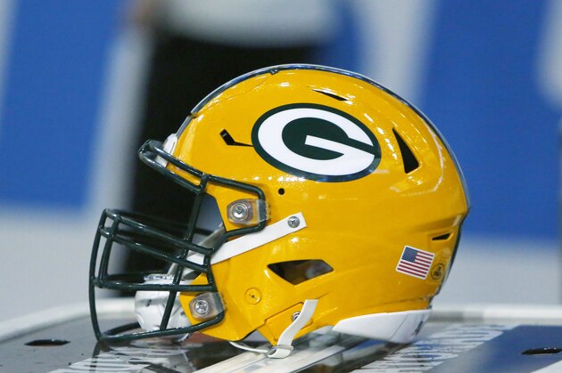 A Green Bay Packers helmet during pregame of an NFL football game against the Detroit Lions Sunday, Oct. 7, 2018, in Detroit. (AP Photo/Duane Burleson)