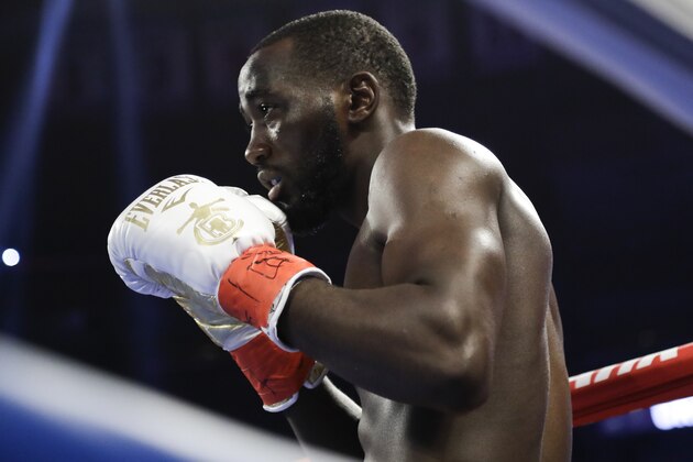 Terence Crawford before a WBO world welterweight championship boxing match against England's Amir Khan Sunday, April 21, 2019, in New York. Crawford won the fight. (AP Photo/Frank Franklin II)