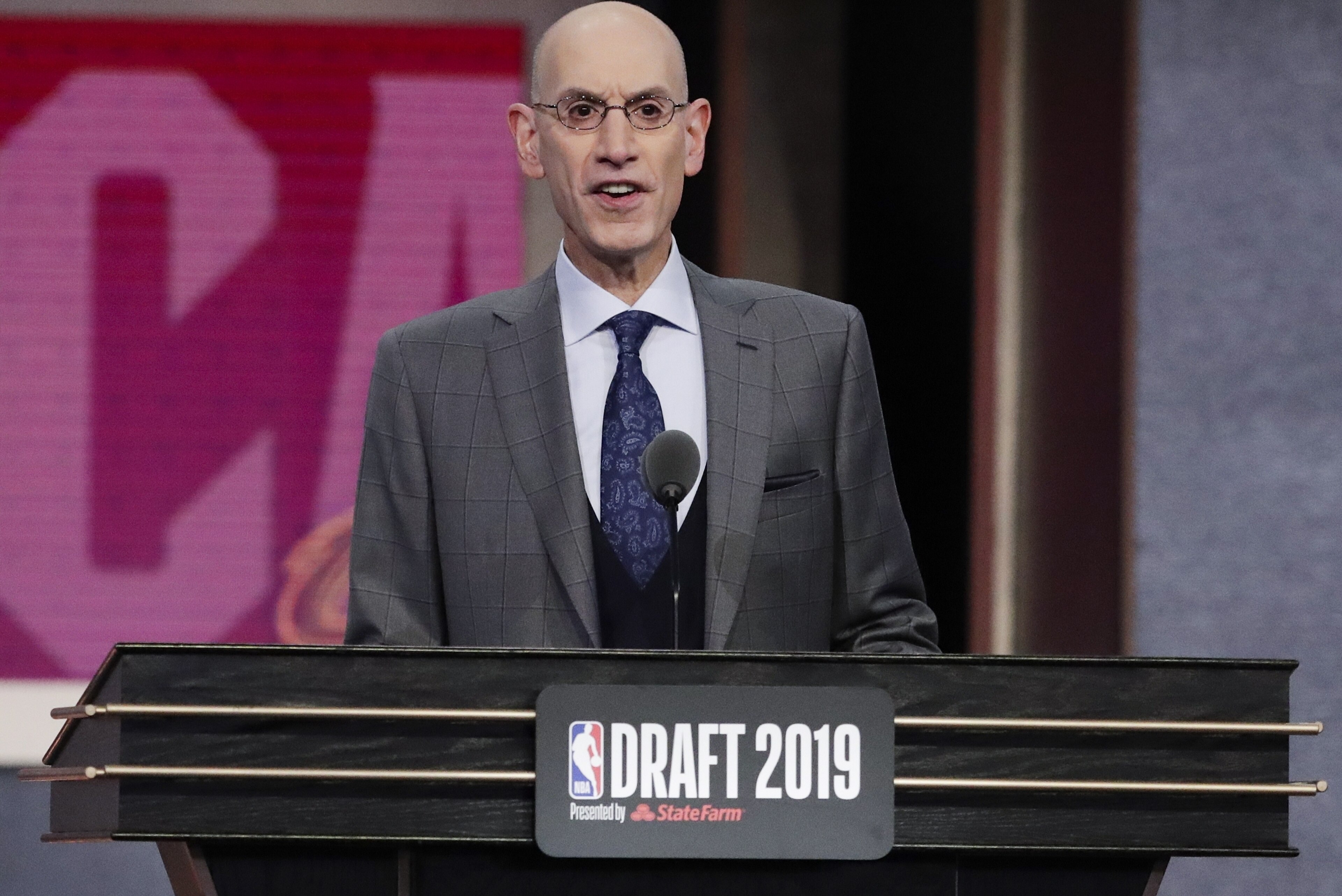 NBA Commissioner Adam Silver announces Vanderbilt's Darius Garland as the fifth pick overall by the Cleveland Cavaliers in the NBA basketball draft Thursday, June 20, 2019, in New York. (AP Photo/Julio Cortez) NBA Commissioner Adam Silver announces Vanderbilt's Darius Garland as the fifth pick overall by the Cleveland Cavaliers in the NBA basketball draft Thursday, June 20, 2019, in New York. (AP Photo/Julio Cortez)