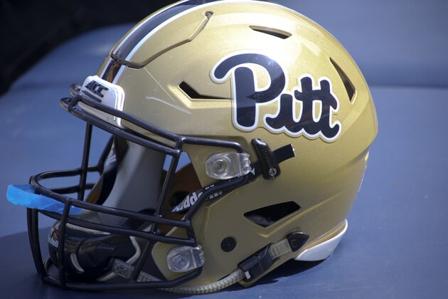 A Pittsburgh football helmet with the