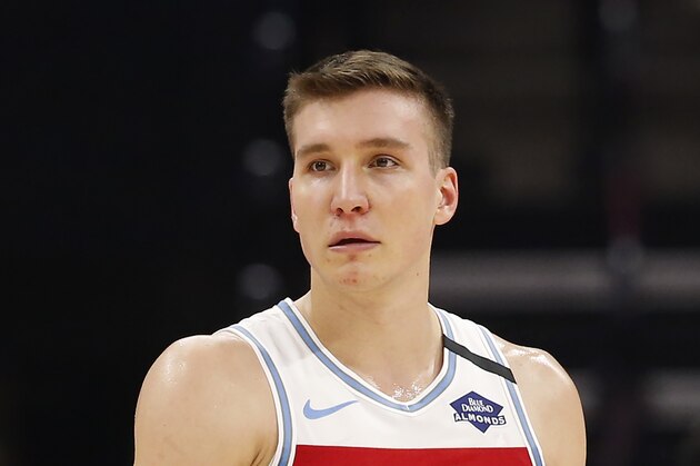 Sacramento Kings guard Bogdan Bogdanovic during the second half of an NBA basketball game against Miami Heat in Sacramento, Calif., Friday, Feb. 7, 2020. The Kings won 105-97. (AP Photo/Rich Pedroncelli) Sacramento Kings guard Bogdan Bogdanovic during the second half of an NBA basketball game against Miami Heat in Sacramento, Calif., Friday, Feb. 7, 2020. The Kings won 105-97. (AP Photo/Rich Pedroncelli)