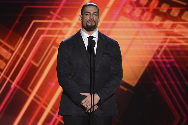 Roman Reigns presents the best coach award at the ESPY Awards on Wednesday, July 10, 2019, at the Microsoft Theater in Los Angeles. (Photo by Chris Pizzello/Invision/AP) Roman Reigns presents the best coach award at the ESPY Awards on Wednesday, July 10, 2019, at the Microsoft Theater in Los Angeles. (Photo by Chris Pizzello/Invision/AP)