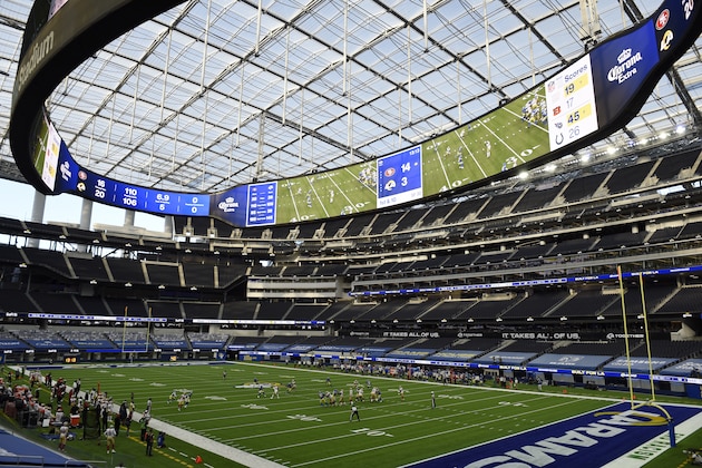 The Los Angeles Rams play the San Francisco 49ers at SoFi Stadium during an NFL football game Sunday, Nov. 29, 2020, in Inglewood, Calif. (AP Photo/Kelvin Kuo)