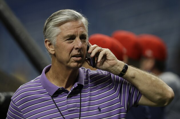 Boston Red Sox general manager Dave Dombrowski before a baseball game against the Tampa Bay Rays Friday, April 19, 2019, in St. Petersburg, Fla. (AP Photo/Chris O'Meara)