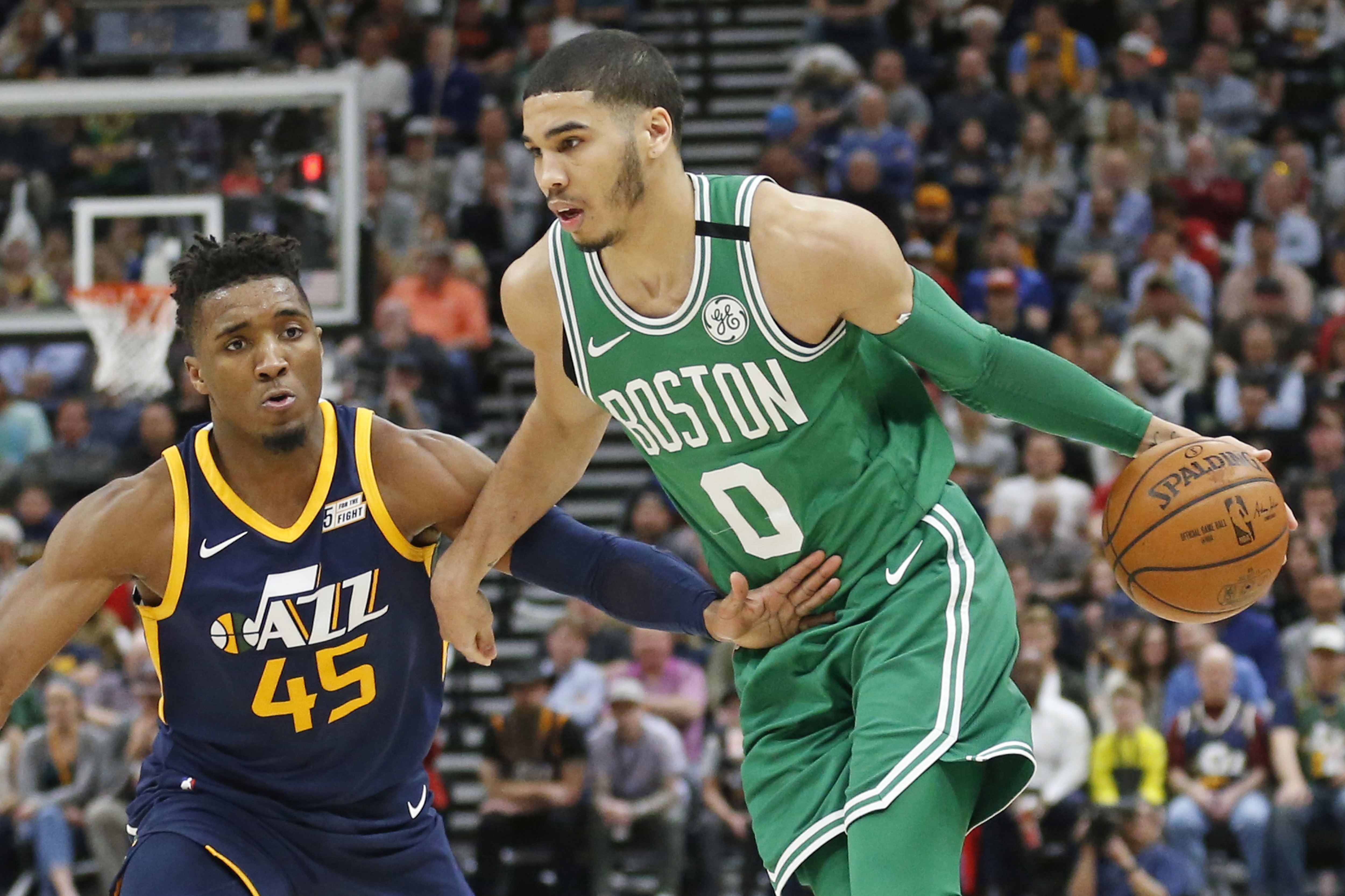 Jayson Tatum, Donovan Mitchell Joke About Celtics Star's Height on