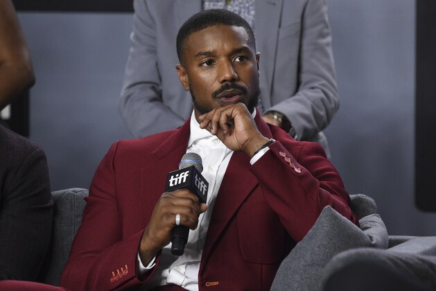 Michael B. Jordan attends a press conference for