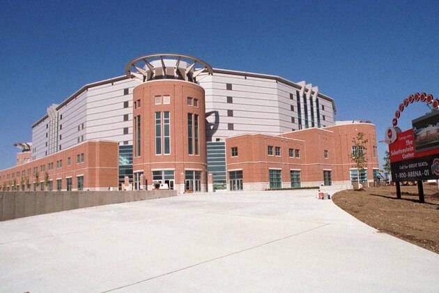 Ohio University's Schottenstein Center is still under construction Tuesday, Sept. 29, 1998, in Columbus, Ohio.  The multi-purpose arena is scheduled to open Oct. 30, 1998.  (AP Photo/Terry Gilliam)