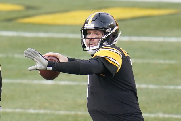 Pittsburgh Steelers quarterback Ben Roethlisberger (7) plays against the Indianapolis Colts, Sunday, Dec. 27, 2020, in Pittsburgh. (AP Photo/Gene J. Puskar)