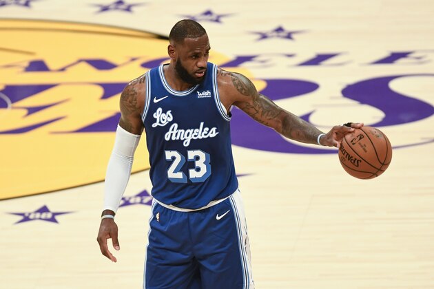 Los Angeles Lakers forward LeBron James during an NBA basketball game against the Minnesota Timberwolves in Los Angeles, Sunday, Dec. 27, 2020. (AP Photo/Kyusung Gong) Los Angeles Lakers forward LeBron James during an NBA basketball game against the Minnesota Timberwolves in Los Angeles, Sunday, Dec. 27, 2020. (AP Photo/Kyusung Gong)
