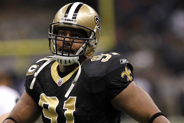 New Orleans Saints defensive end Will Smith (91) during an NFL football game at the Louisiana Superdome in New Orleans, Sunday, Dec. 12, 2010. (AP Photo/Gerald Herbert)