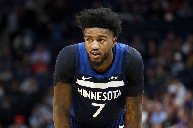 Minnesota Timberwolves' Jordan Bell plays against the Milwaukee Bucks in an NBA basketball game Monday, Nov 4, 2019, in Minneapolis. (AP Photo/Jim Mone)