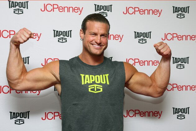 IMAGE DISTRIBUTED FOR JCPENNEY - WWE Superstar and Tapout Brand Ambassador Dolph Ziggler teams up with JCPenney for a meet & greet with shoppers to promote the  Tapout fitness apparel line for men and women, at JCPenney in the Manhattan Mall, New York City, Thursday,  Aug. 18, 2016. (Photo by Stuart Ramson/Invision for JCPenney/AP Images)