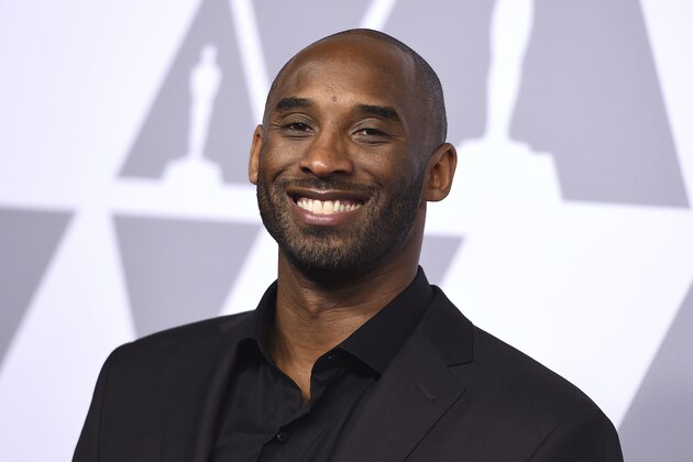 FILE - In this Feb. 5, 2018 file photo, Kobe Bryant arrives at the 90th Academy Awards Nominees Luncheon in Beverly Hills, Calif. Bryant’s Granity Studios plans to release five middle grade and young adult novels in 2019 and 2020. (Photo by Jordan Strauss/Invision/AP, File)