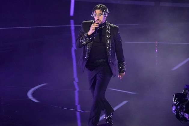Bad Bunny performs