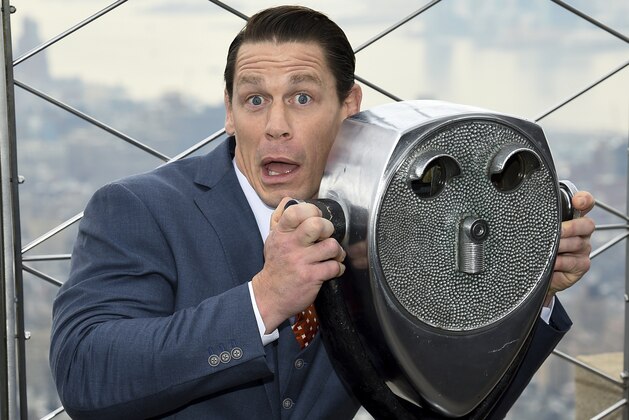 Actor John Cena poses on the 86th floor observation deck at the Empire State Building in support of the Make-A-Wish Foundation on Thursday, Dec. 20, 2018, in New York. (Photo by Evan Agostini/Invision/AP)