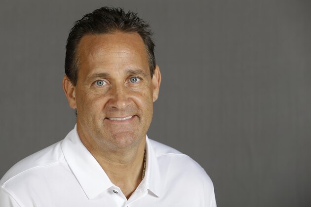 Indiana Pacers assistant coach Bill Bayno poses during the NBA basketball team's media day in Indianapolis, Monday, Sept. 25, 2017. (AP Photo/Michael Conroy)