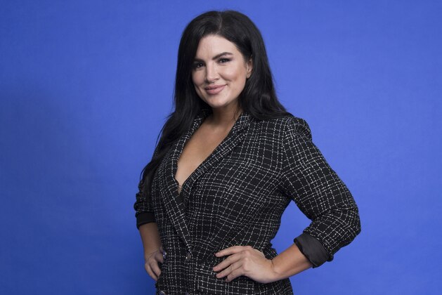 FILE - This Oct. 19, 2019, file photo shows Gina Carano at the Disney Plus launch event promoting