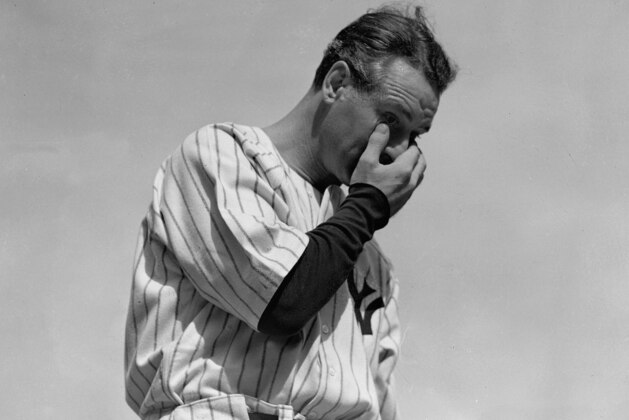 New York Yankees' Lou Gehrig, the