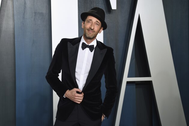 Adrien Brody arrives at the Vanity Fair Oscar Party on Sunday, Feb. 9, 2020, in Beverly Hills, Calif. (Photo by Evan Agostini/Invision/AP)