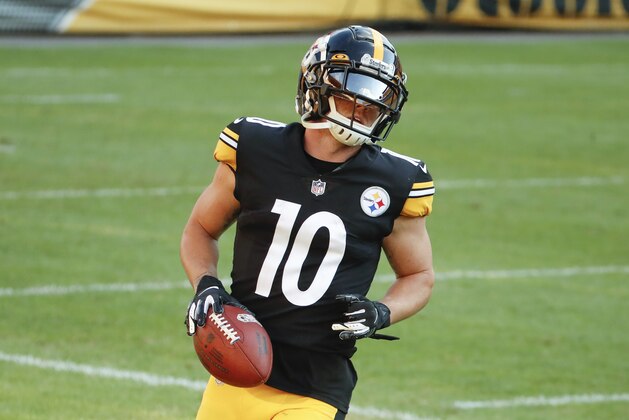 Pittsburgh Steelers wide receiver Ryan Switzer (10) during practice at NFL football training camp in Pittsburgh, Saturday, Aug. 22, 2020. (AP Photo/Gene J. Puskar) Pittsburgh Steelers wide receiver Ryan Switzer (10) during practice at NFL football training camp in Pittsburgh, Saturday, Aug. 22, 2020. (AP Photo/Gene J. Puskar)