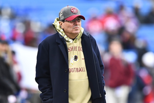 Washington Redskins owner Daniel Snyder is shown before an NFL football game against the Buffalo Bills, Sunday, Nov. 3, 2019, in Orchard Park, N.Y. (AP Photo/Adrian Kraus)