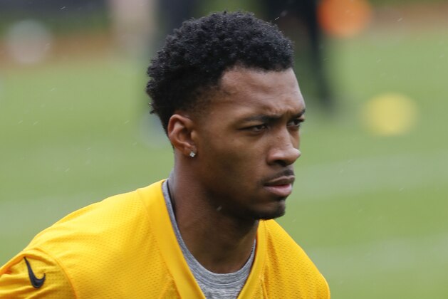 Pittsburgh Steelers cornerback Justin Layne (31) during NFL football practice, Friday, May 10, 2019, in Pittsburgh. (AP Photo/Keith Srakocic)