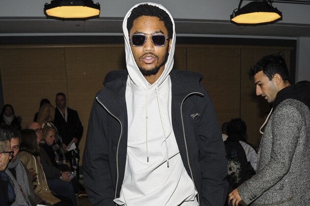 Trey Songz attends the Public School show as part of NYFW Fall/Winter 2017 at Milk Studios on Sunday, Feb. 12, 2017, in New York. (Photo by Christopher Smith/Invision/AP)