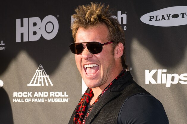 Chris Jericho on the red carpet prior to the 2015 Rock And Roll Hall Of Fame Induction Ceremony at Public Hall on Saturday, April 18, 2015, in Cleveland, Ohio. (Photo by Jason Miller/Invision/AP)