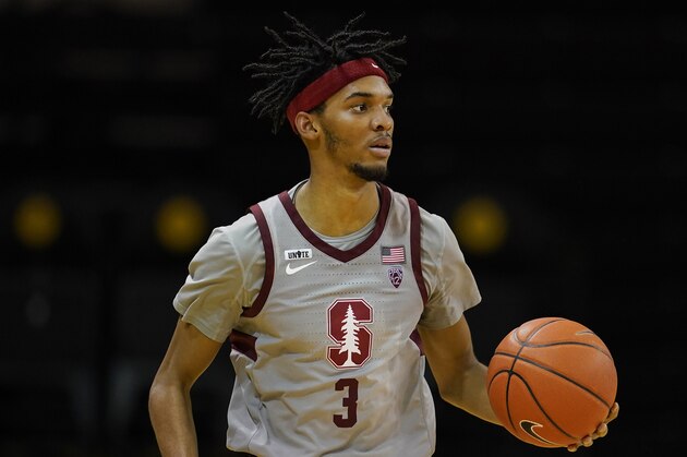 Stanford forward Ziaire Williams against Washington State during an NCAA college basketball game in Santa Cruz, Calif., Saturday, Jan. 9, 2021. (AP Photo/Jeff Chiu)