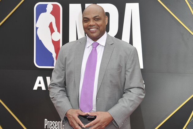 Charles Barkley arrives at the NBA Awards on Monday, June 24, 2019, at the Barker Hangar in Santa Monica, Calif. (Photo by Richard Shotwell/Invision/AP)