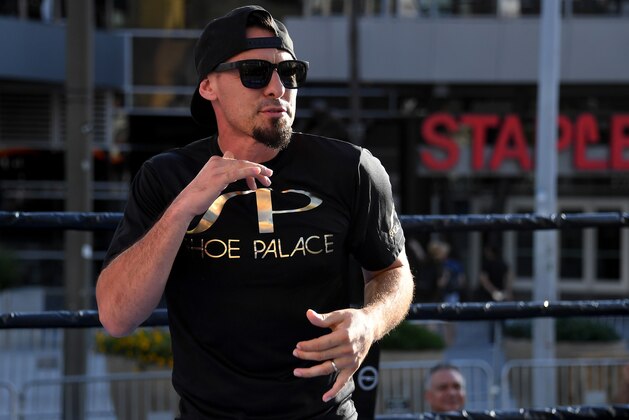 LOS ANGELES, CA - SEPTEMBER 24: Fighter Robert Guerrero shadow boxes in the ring during a media workout at LA Live on September 24, 2019 in Los Angeles, California. (Photo by Jayne Kamin-Oncea/Getty Images)