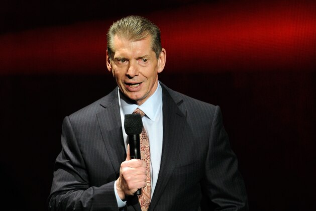 LAS VEGAS, NV - JANUARY 08:  WWE Chairman and CEO Vince McMahon speaks at a news conference announcing the WWE Network at the 2014 International CES at the Encore Theater at Wynn Las Vegas on January 8, 2014 in Las Vegas, Nevada. The network will launch on February 24, 2014 as the first-ever 24/7 streaming network, offering both scheduled programs and video on demand. The USD 9.99 per month subscription will include access to all 12 live WWE pay-per-view events each year. CES, the world's largest annual consumer technology trade show, runs through January 10 and is expected to feature 3,200 exhibitors showing off their latest products and services to about 150,000 attendees.  (Photo by Ethan Miller/Getty Images)