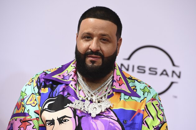DJ Khaled arrives at the BET Awards on Sunday, June 27, 2021, at the Microsoft Theater in Los Angeles. (Photo by Jordan Strauss/Invision/AP)