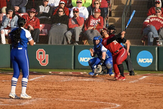 Women's College Softball: Oklahoma Sooners Jocelyn Alo (78) in action, batting vs Tulsa Golden Hurricane at Marita Hynes Field.
Norman, OK 4/6/2022
CREDIT: Greg Nelson (Photo by Greg Nelson/Sports Illustrated via Getty Images)
(Set Number: X164004 TK1)