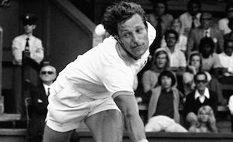 FILE - In this July 3, 1973, file photo, Jan Kodes, of Czechoslovakia, reaches for a backhand return during a quarterfinal tennis match against Indiaís Vijay Amritraj at Wimbledon. Kodes won the tournament that year. A total of 39 men representing 12 coun