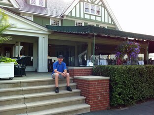 Clubhouse steps, Oakmont Country Club