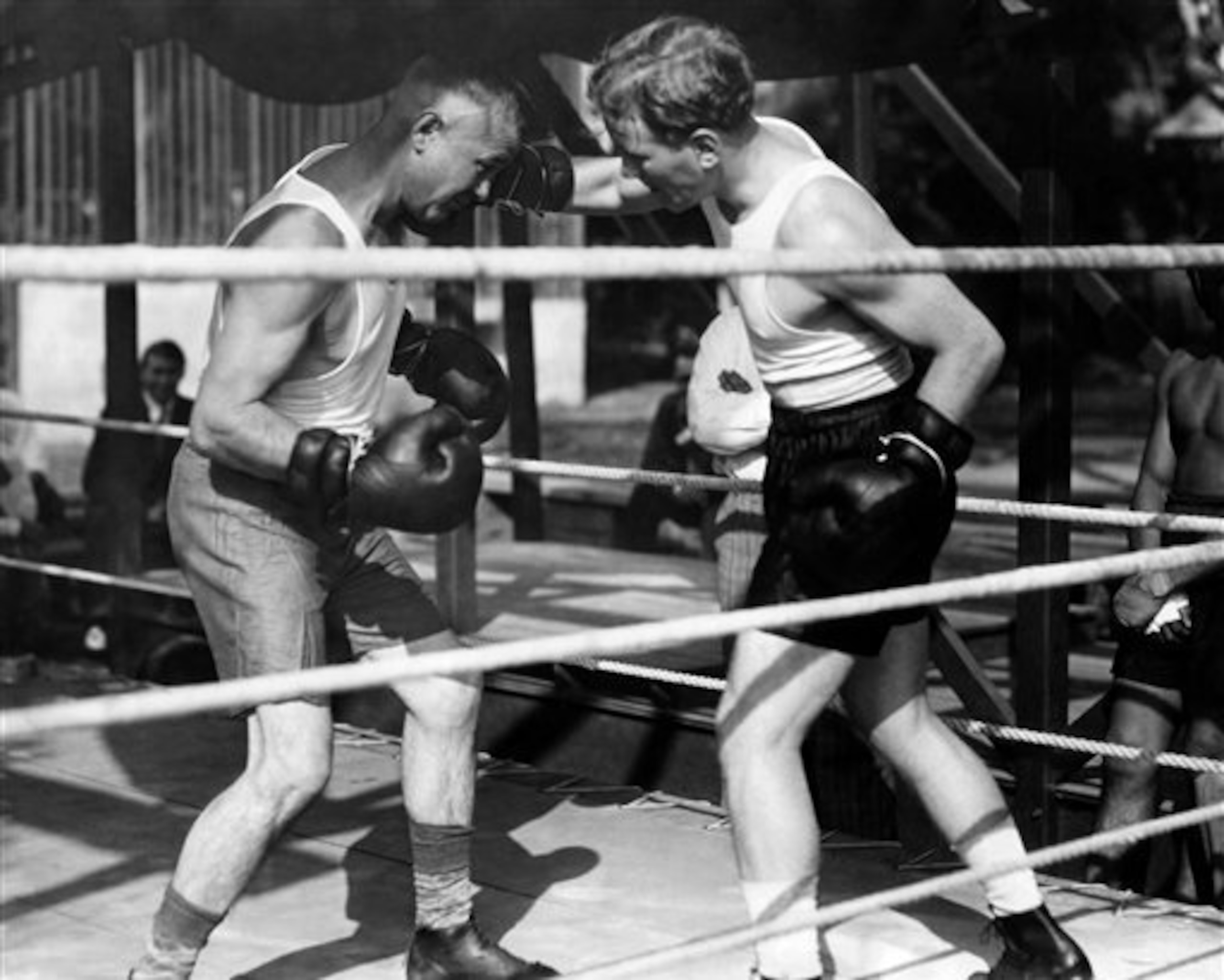 Ace Hudkins (right) was standout lightweight, welterweight and middleweight. Ace Hudkins (right) was standout lightweight, welterweight and middleweight.