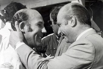 Two of the greatest ever - Moss and Fangio (Getty)