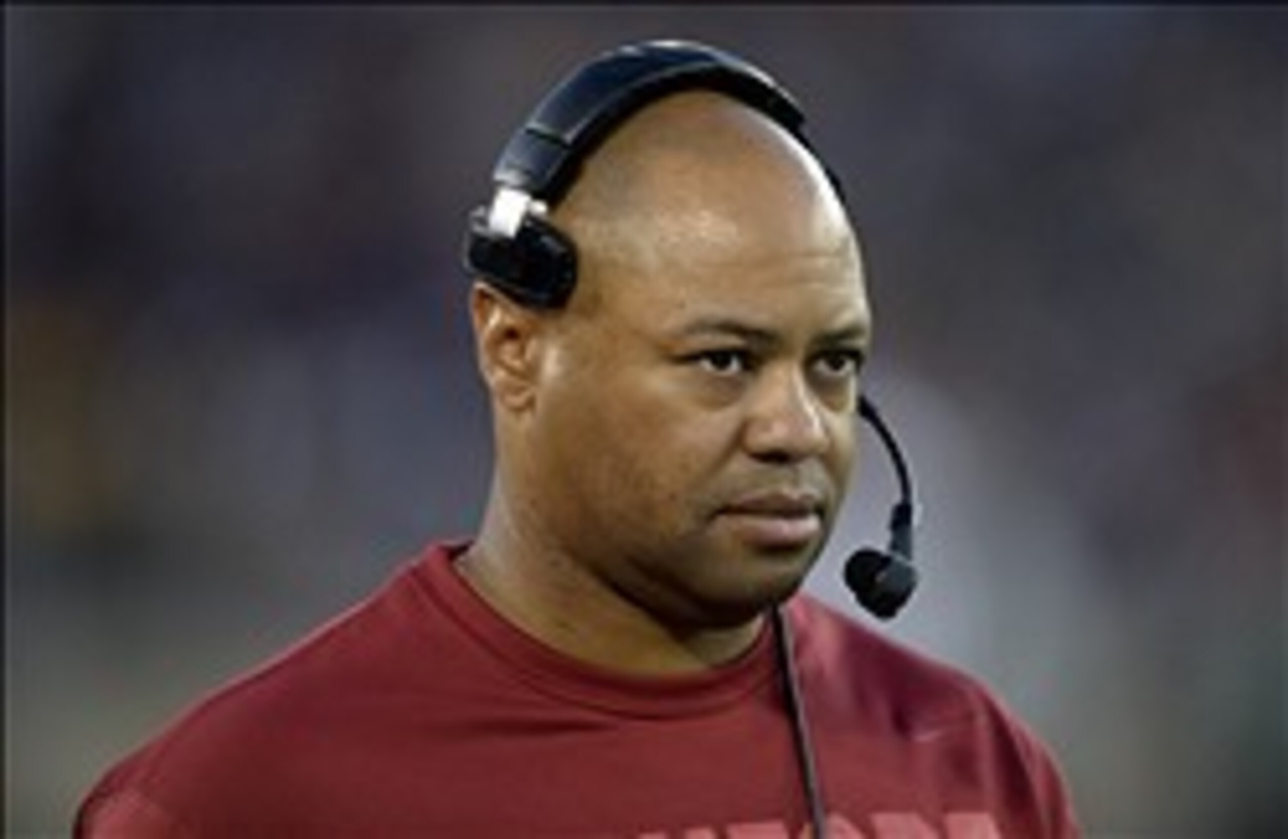 Sep 21, 2013; Stanford, CA, USA; Stanford Cardinal head coach David Shaw watches his players from the sidelines during the fourth quarter at Stanford Stadium. Stanford won 42-28. Mandatory Credit: Bob Stanton-USA TODAY Sports