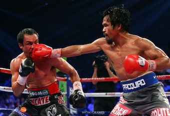 Pacquiao's hand speed was still there against Marquez. Pacquiao's hand speed was still there against Marquez.