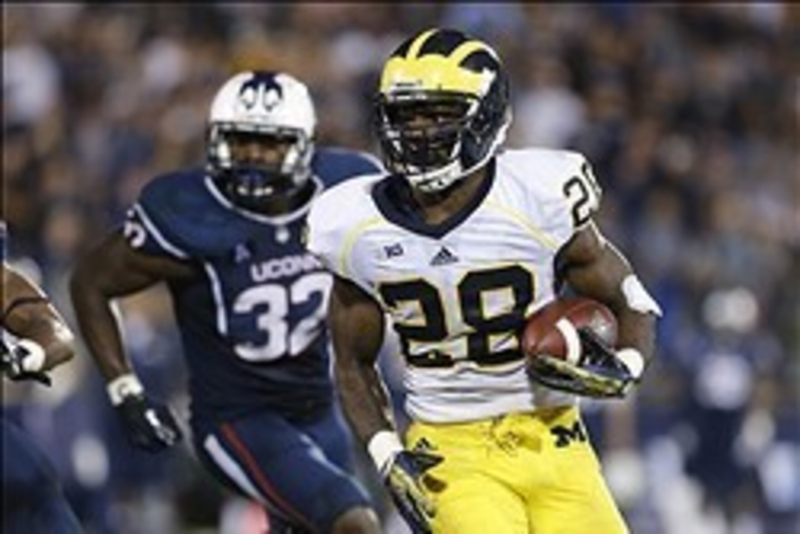 Senior RB Fitz Toussaint had a season-high 120 rushing yards vs. UConn in Week 4.