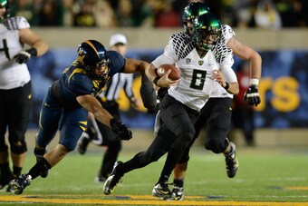 QB Marcus Mariota and the Ducks flew past Cal last year in Berkeley, 59-17. The Ducks have not lost to Call since 2008