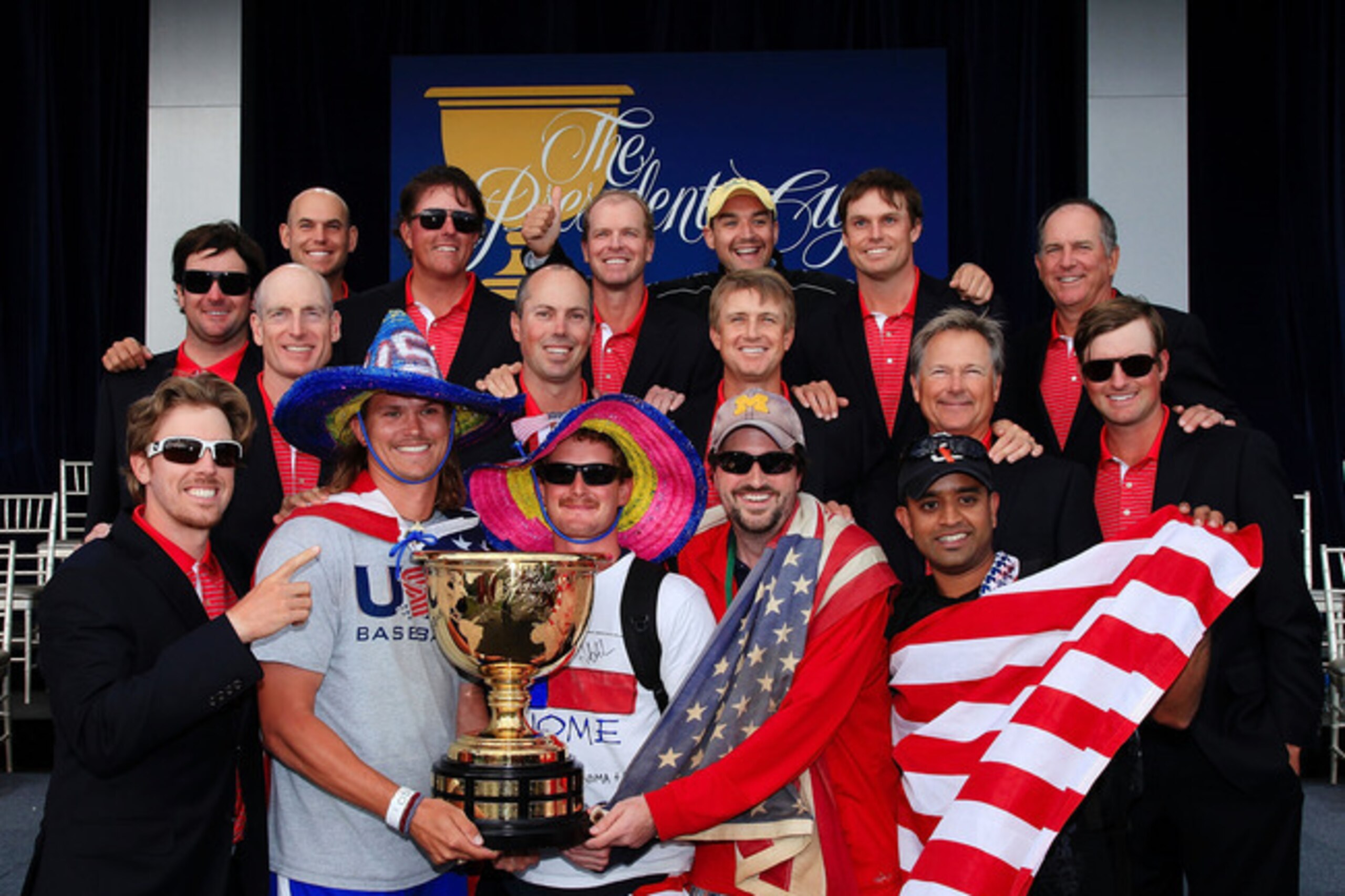 The USA looks to repeat its 2011 Presidents Cup victory. David Cannon/Getty Images The USA looks to repeat its 2011 Presidents Cup victory. David Cannon/Getty Images