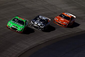 Danica Patrick raced with the leaders only while getting lapped on Sunday.