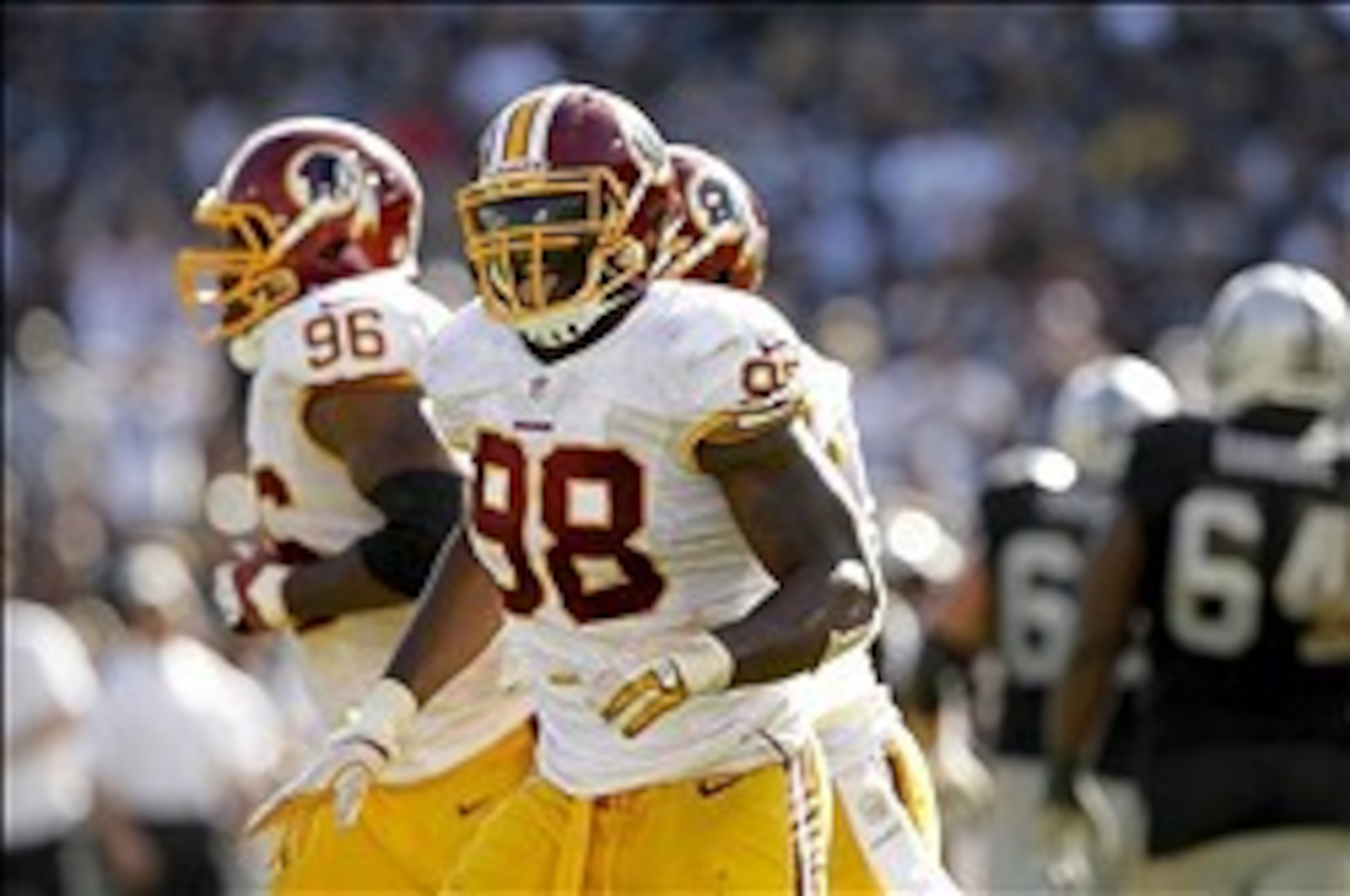 Brian Orakpo again dominated in Oakland. Brian Orakpo again dominated in Oakland.