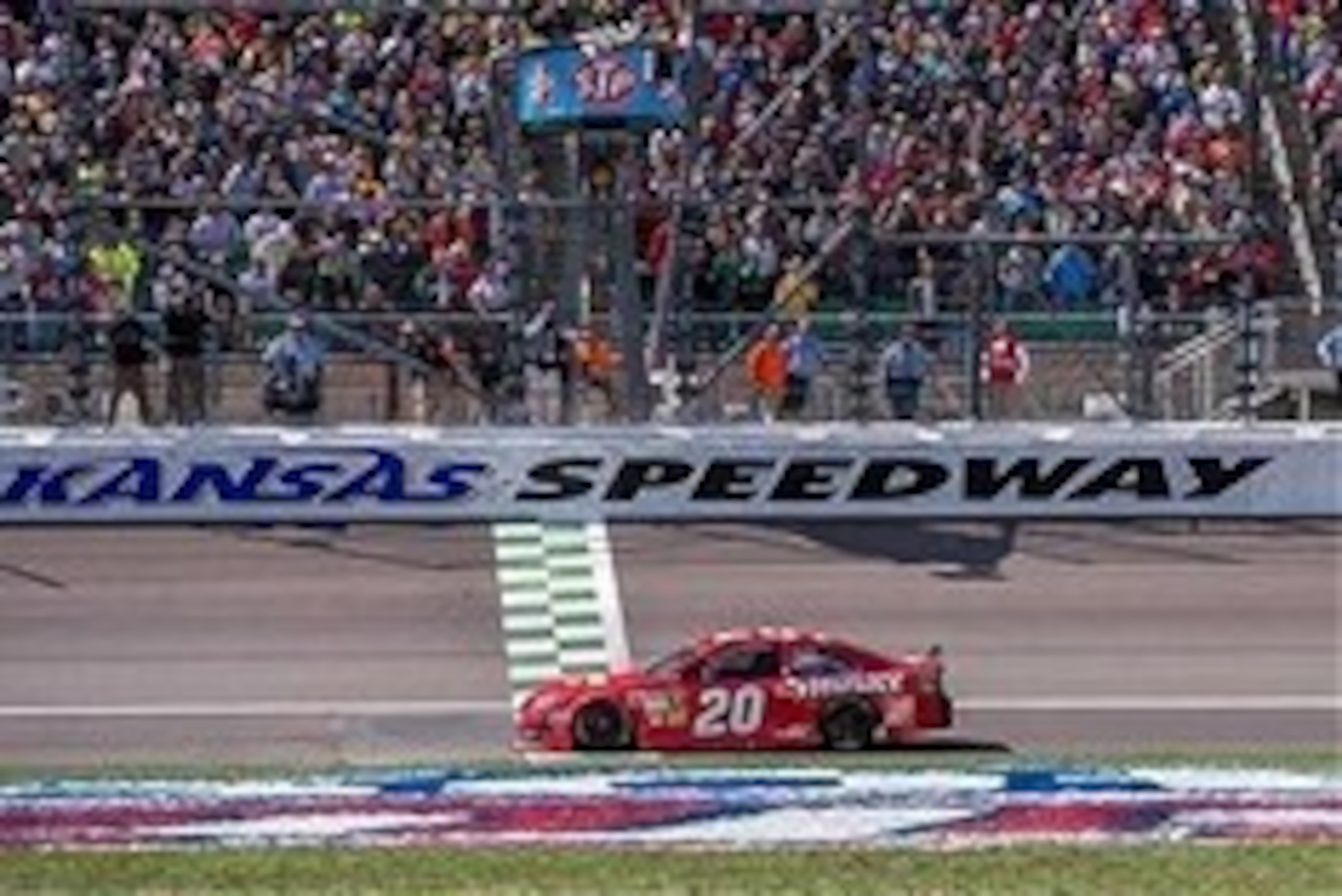 Matt Kenseth was the winner the last time the Sprint Cup Series was in Kansas.