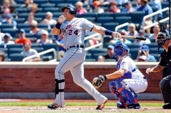 Miguel Cabrera is good at hitting baseballs.